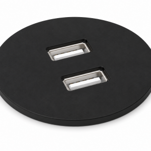 VERSAPICK rond 2 x USB - 060.29P.00001 (blanc) 060.29P.00002 (gris) 060.29P.00003 (noir)