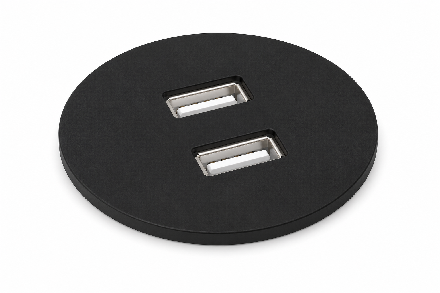 VERSAPICK rond 2 x USB - 060.29P.00001 (blanc) 060.29P.00002 (gris) 060.29P.00003 (noir)