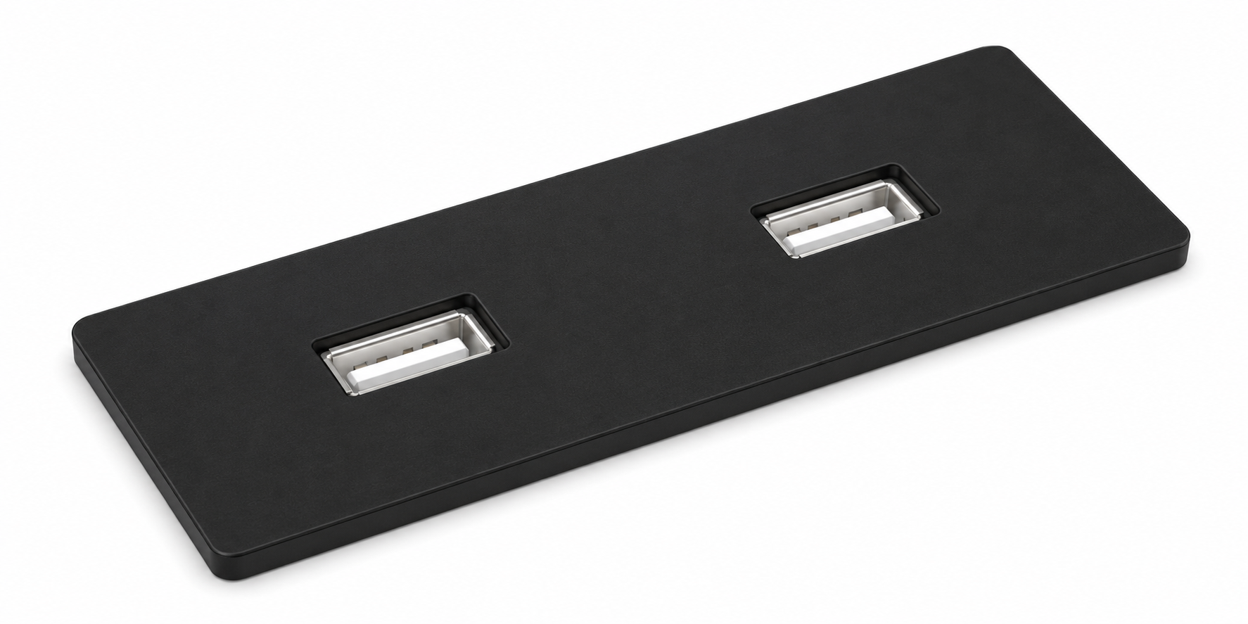 VERSAPICK rectangulaire 2 x USB - 060.29P.00007 (blanc) 060.29P.00008 (gris) 060.29P.00009 (noir)