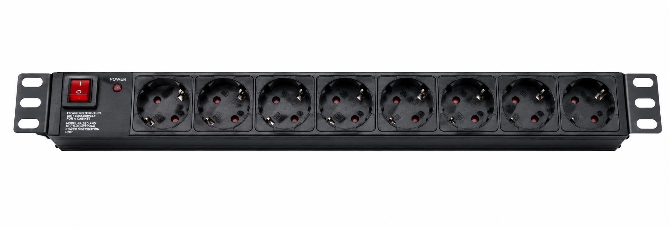 PDU Bandeau rack 19″ horizontale 8 prises + interrupteur - BLF1G08S