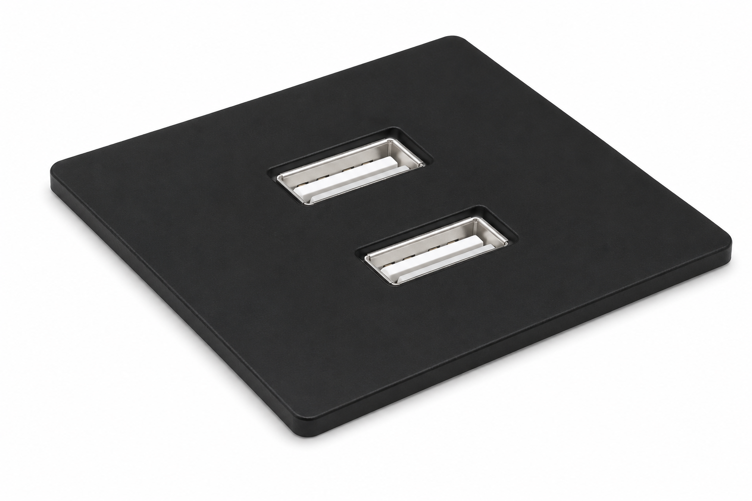 VERSAPICK carré 2 x USB - 060.29P.00004 (blanc) 060.29P.00005 (gris) 060.29P.00006 (noir)