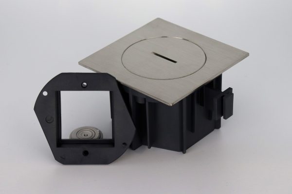 ARPI66C - Boîte de sol encastrée carré vide - inox brossé - IP66 - IK10 - AR7150001