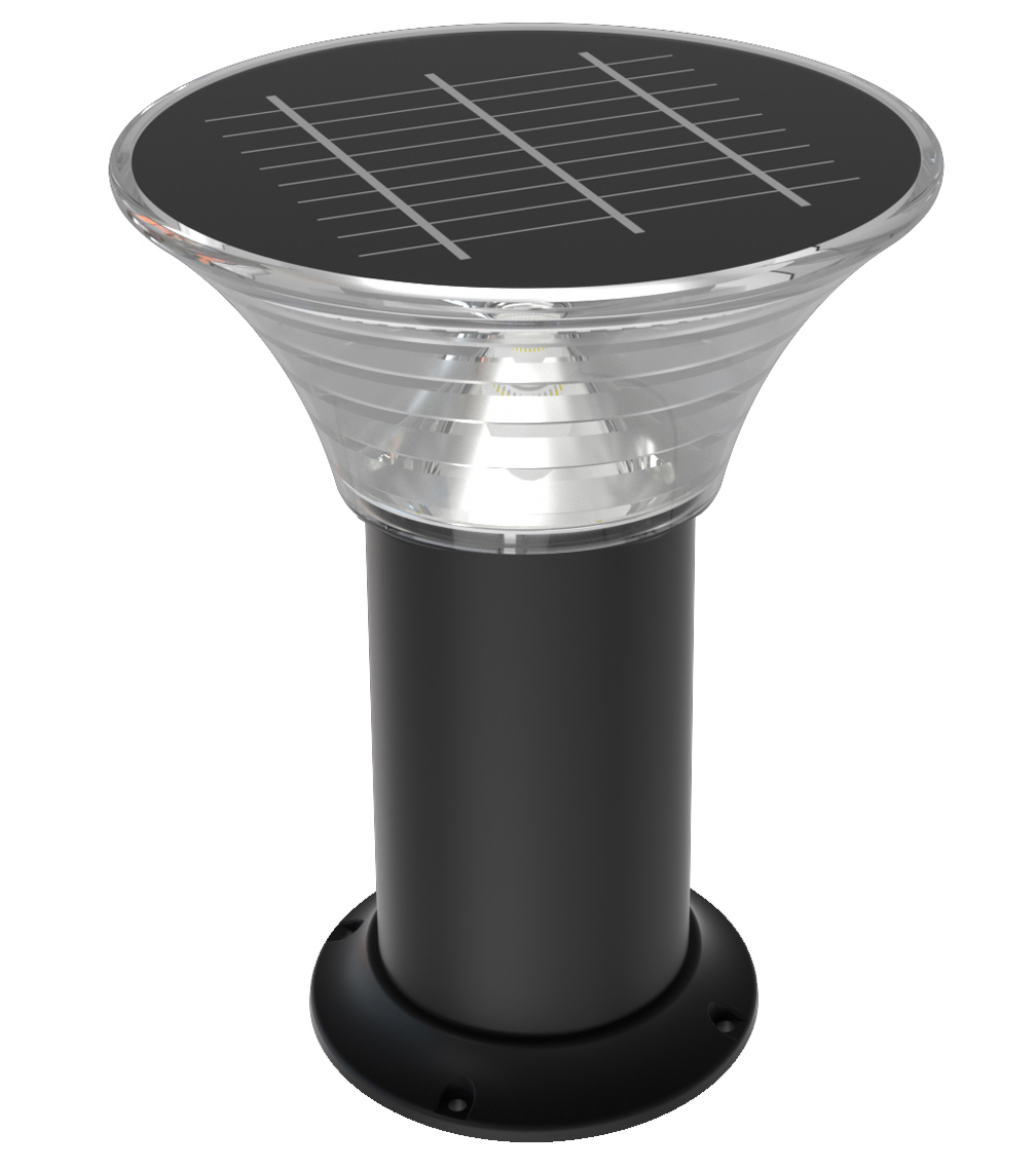 ARES – Borne solaire mini LED noire - 40088XS