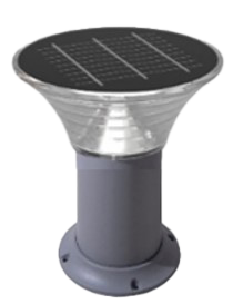 ARES – Borne solaire mini LED grise - 40089XS