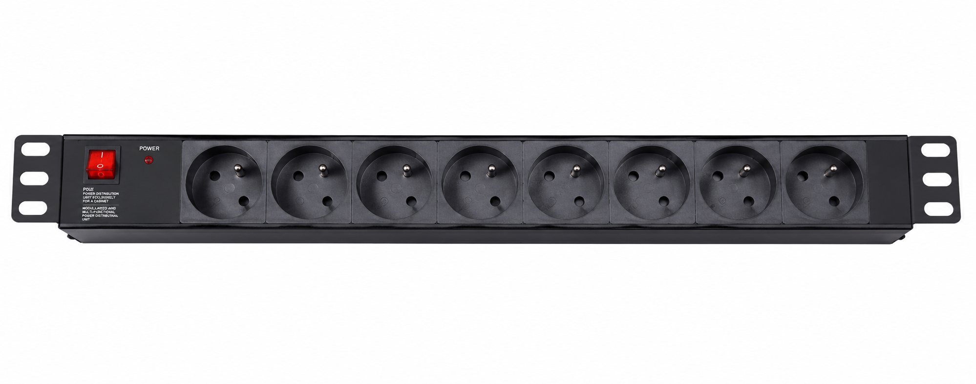PDU Bandeau rack 19″ horizontale 8 prises - BLF10P08