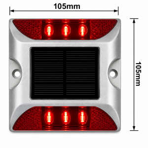 BALISOL - Balisage de sol LED solaire - Rouge fixe - 401022