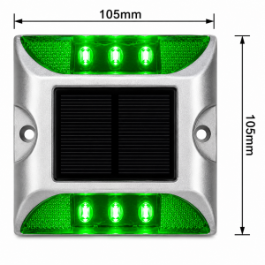 BALISOL - Balisage de sol LED solaire - Vert fixe - 401023