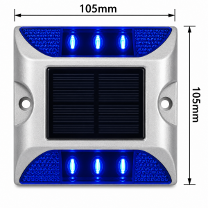 BALISOL - Balisage de sol LED solaire - Bleu clignotant - 401021F