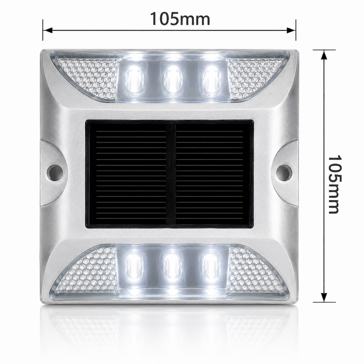 BALISOL - Balisage de sol LED solaire - blanc fixe - 401033