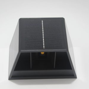 PRISMA1 - Applique LED solaire noire avec double diffuseur - 401043