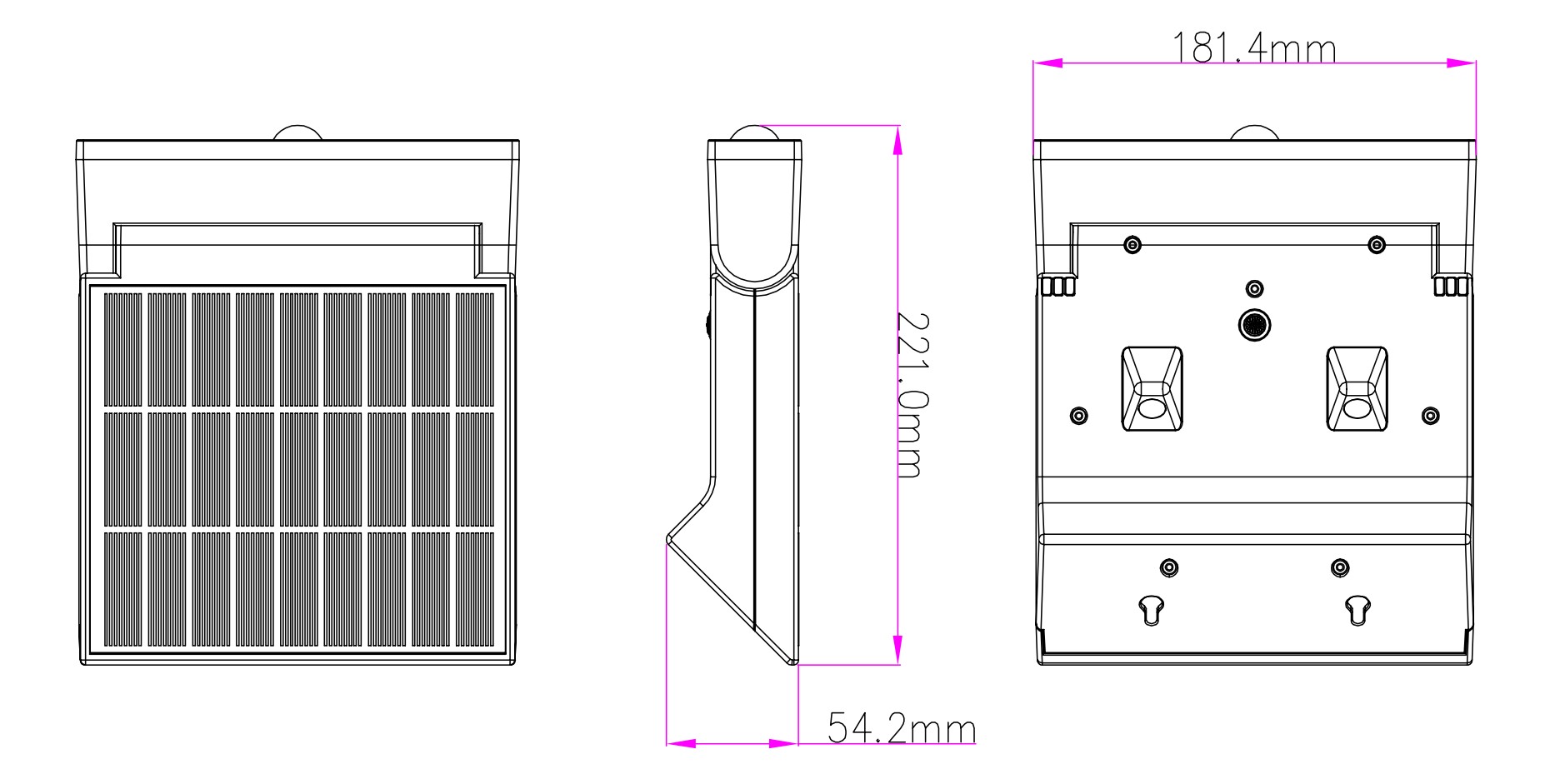 STEFIX - Applique murale LED solaire noire - 401082 – Image 2