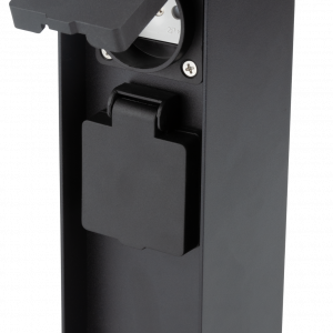POTIX2 - Borne de jardin noire - 2 prises - IP44 - 110126