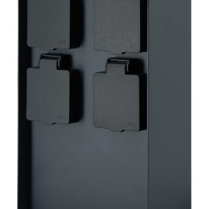 POTIX4 - Borne de jardin noire - 4 prises - IP44 - 110127