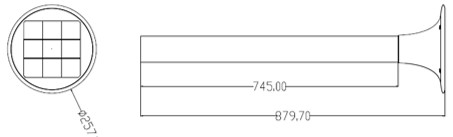 LOLLA – Borne LED solaire ronde noire 15W – 2 CCT - 401064 – Image 3