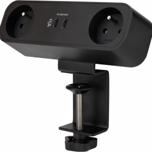 DESK - Multiprise noire à fixer - 110130B