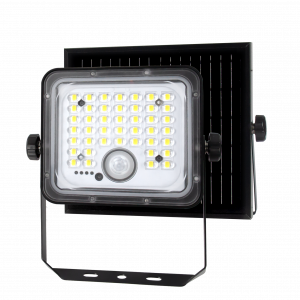 CUBE15 - Projecteur noir LED 15W avec panneau solaire déporté - 401098