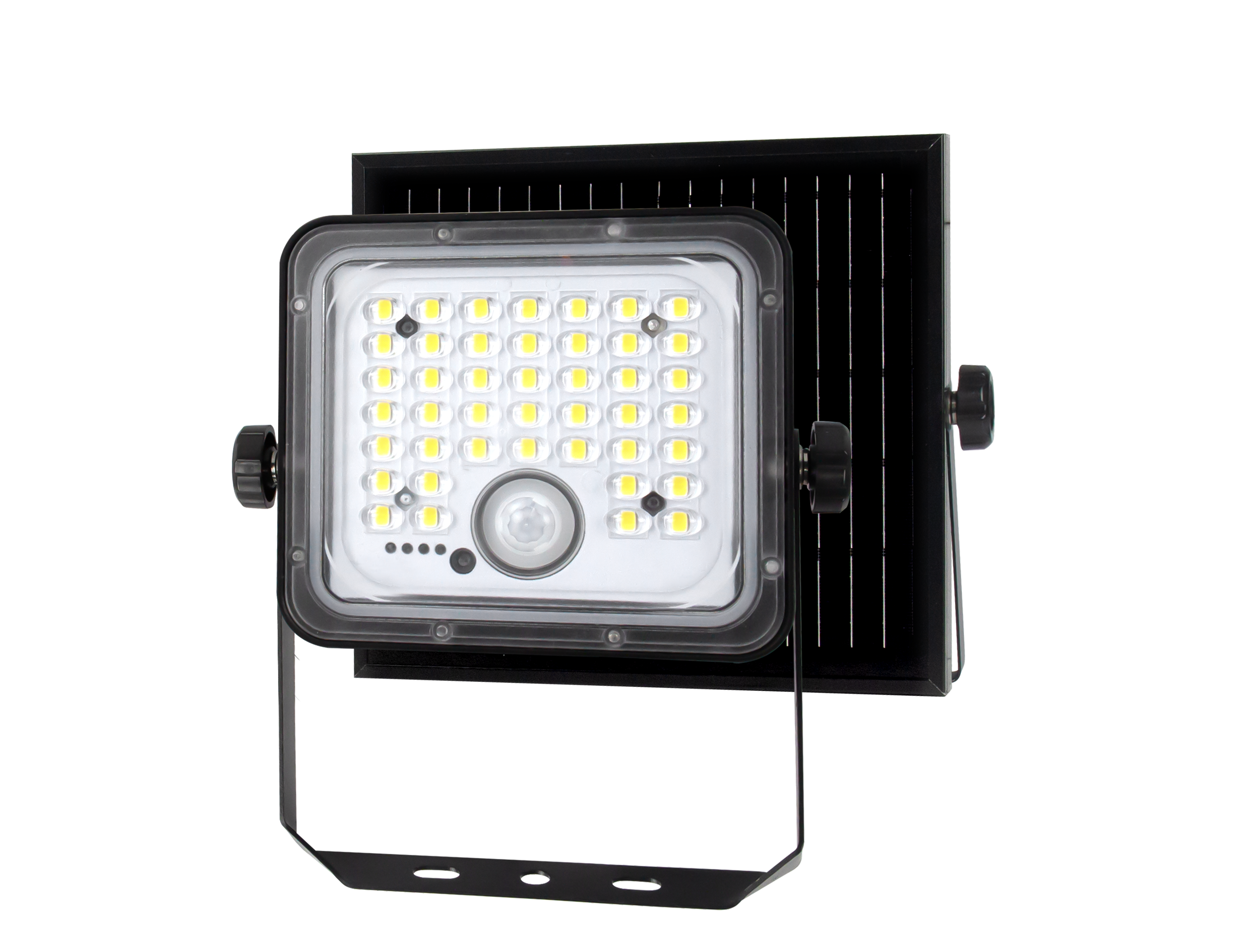 CUBE15 - Projecteur noir LED 15W avec panneau solaire déporté - 401098