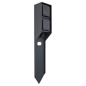 PIQUX5 - Piquet de jardin noir - 2 prises - IP55 et IK07 - 110133